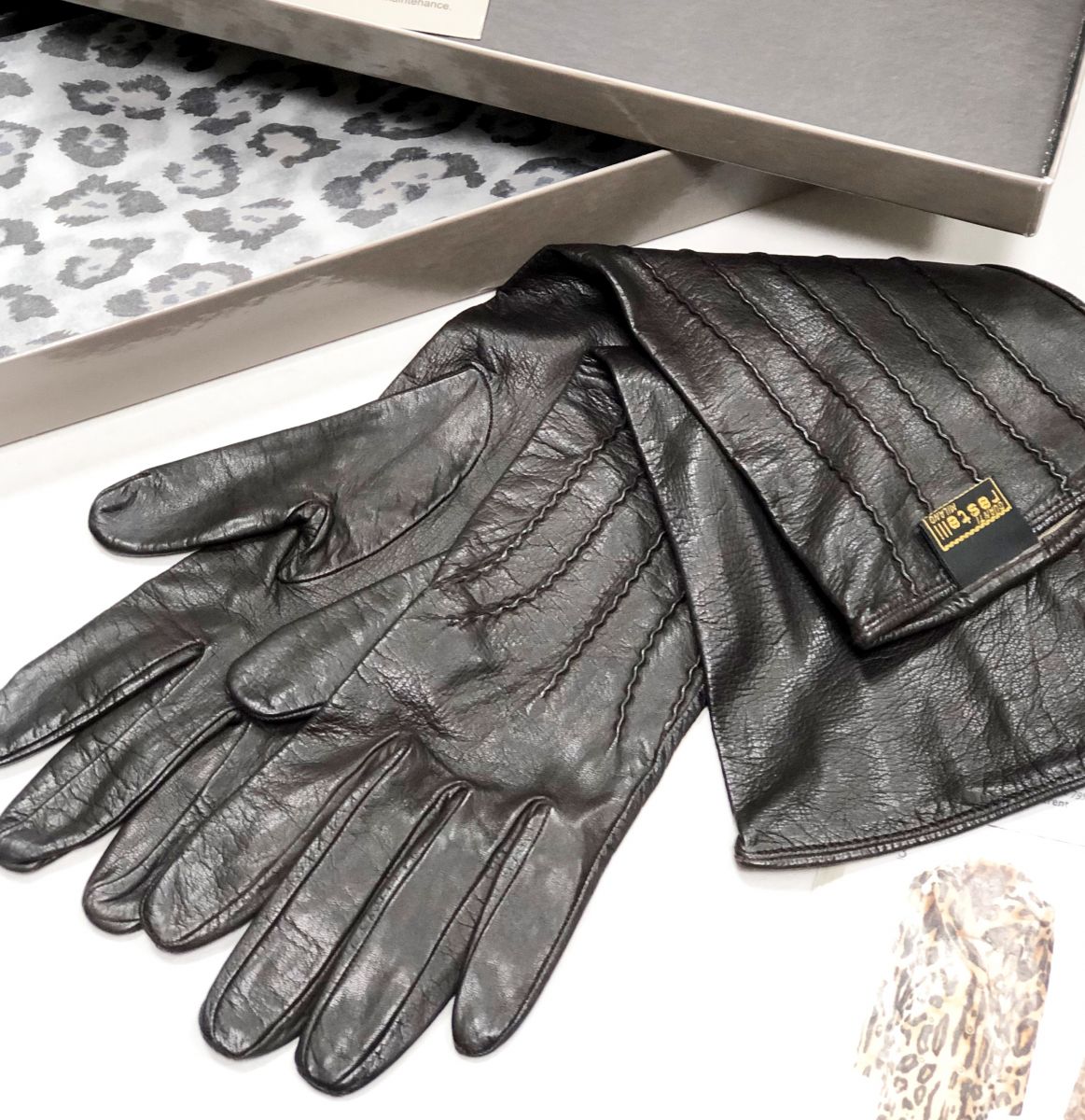 Перчатки/ кожа/ размер 7.5 цена 7 828 руб
