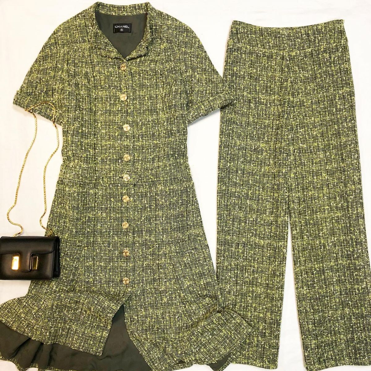 Костюм / Пальто размер 50 + Брюки размер 42 / твид / Chanel цена 146 155 руб Сумка Tom Ford 