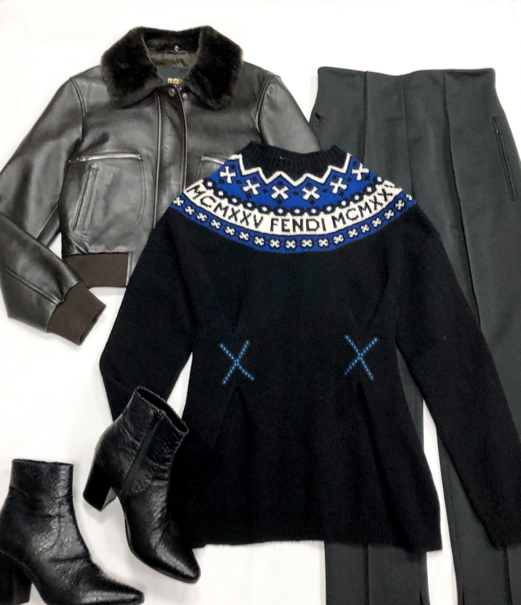 Куртка Maje размер 38 цена 23 483 руб
Кофта Fendi размер 40 цена 15 655 руб
Брюки Fendi размер 42 цена 23 483 руб
Ботильоны Saint Laurent размер 37.5 цена 15 655 руб