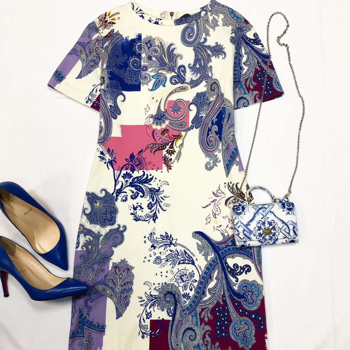 Платье Etro размер 42 цена 7 693 руб Сумочка Dolce Gabbana
