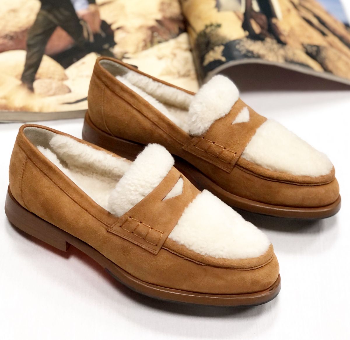 Лоферы / на меху/ Santoni размер 36.5 цена 23 483 руб
