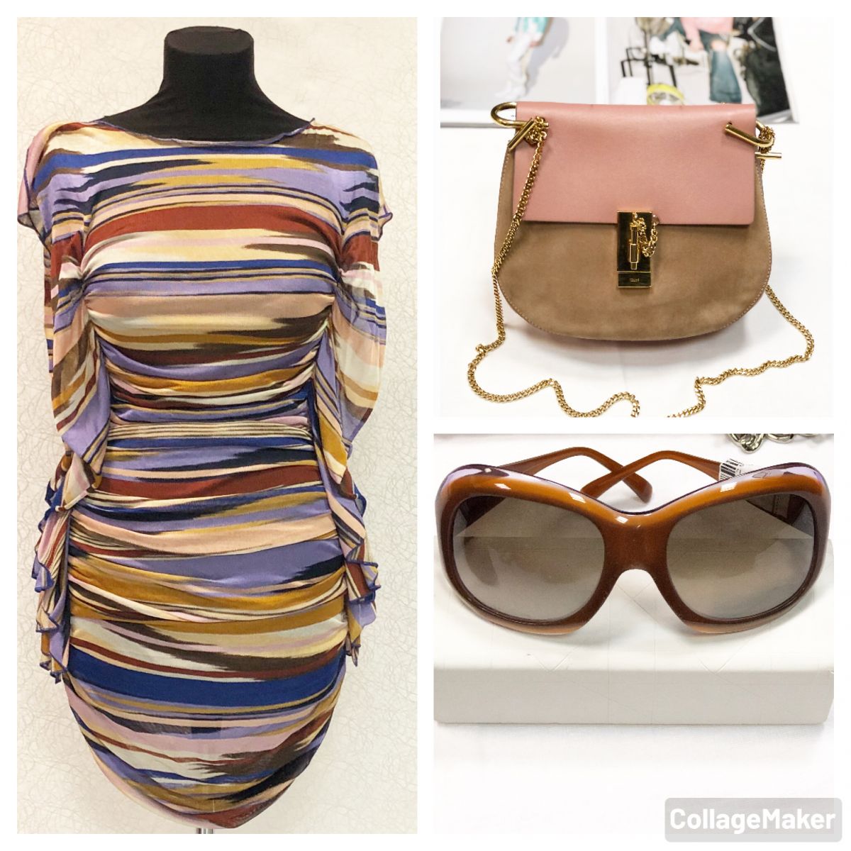 Платье Missoni размер 38 цена 6 154 руб Сумка Chloe Очки цена 4 616 руб