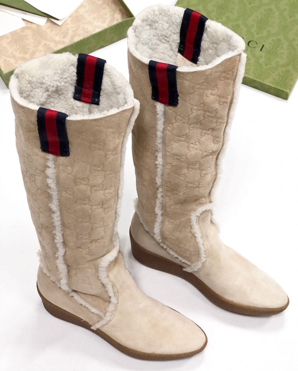 Сапоги /замша/ Gucci размер 35 цена 31 310 руб