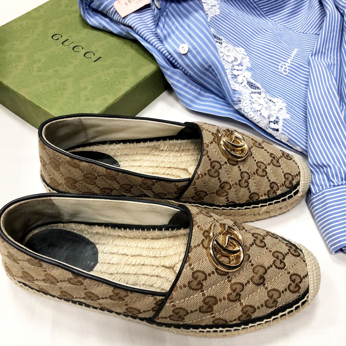 Эспадрильи GUCCI размер 38.1/2 цена 26 614 руб /новые/ 