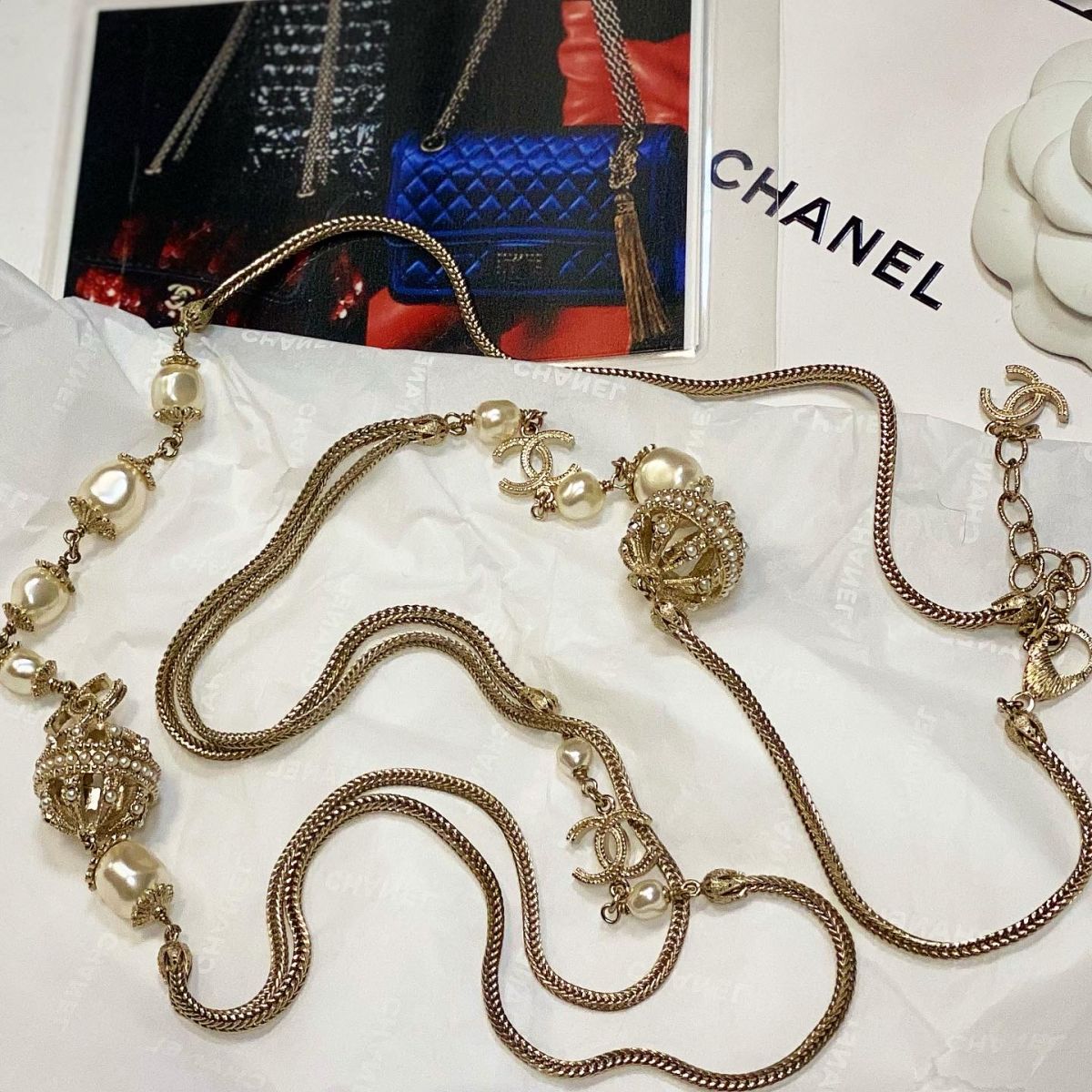 Бусы Chanel  цена 76 925 руб 