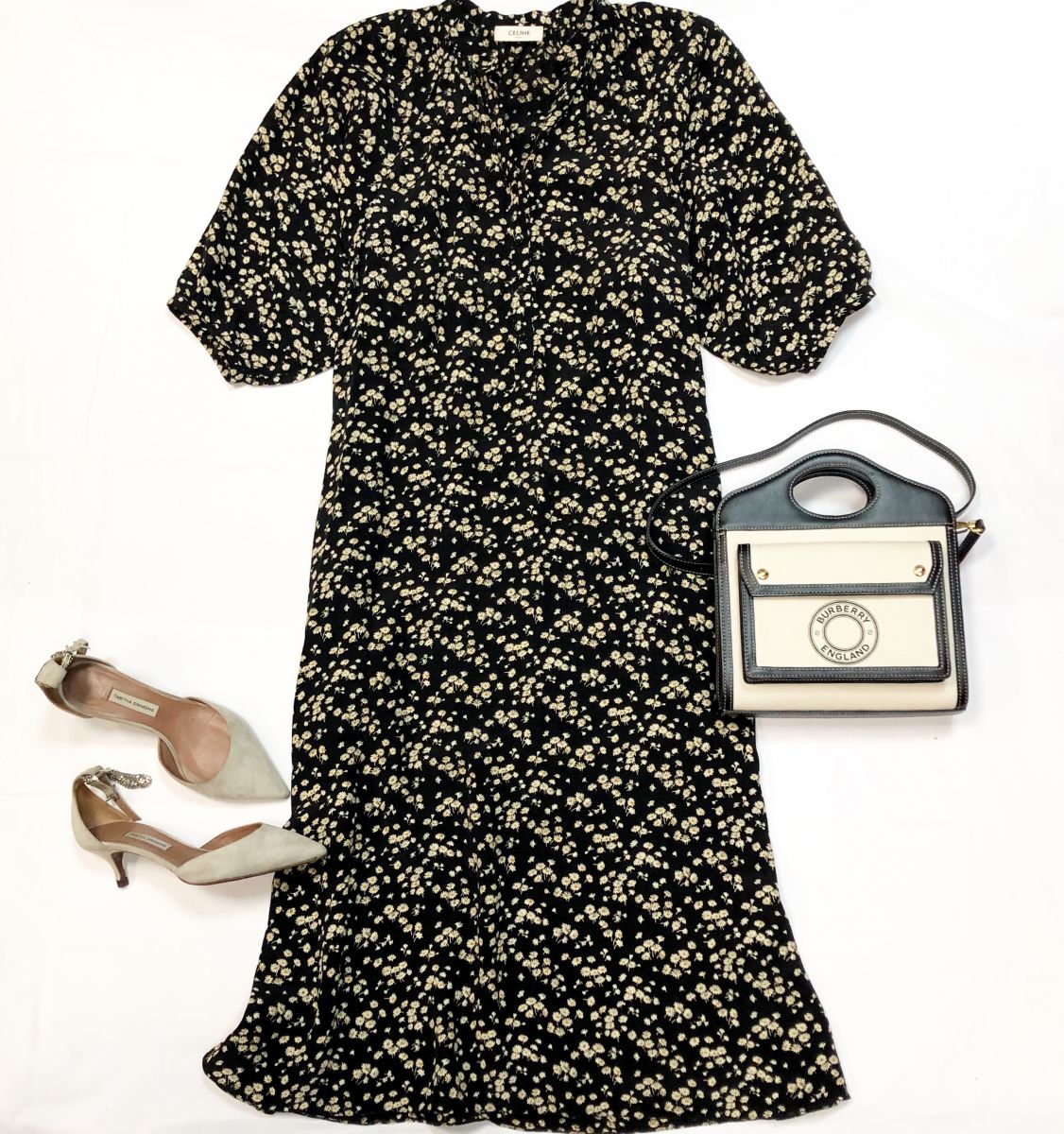 Платье CELINE размер 38 цена 30 770 руб 
Сумка BURBERRY
