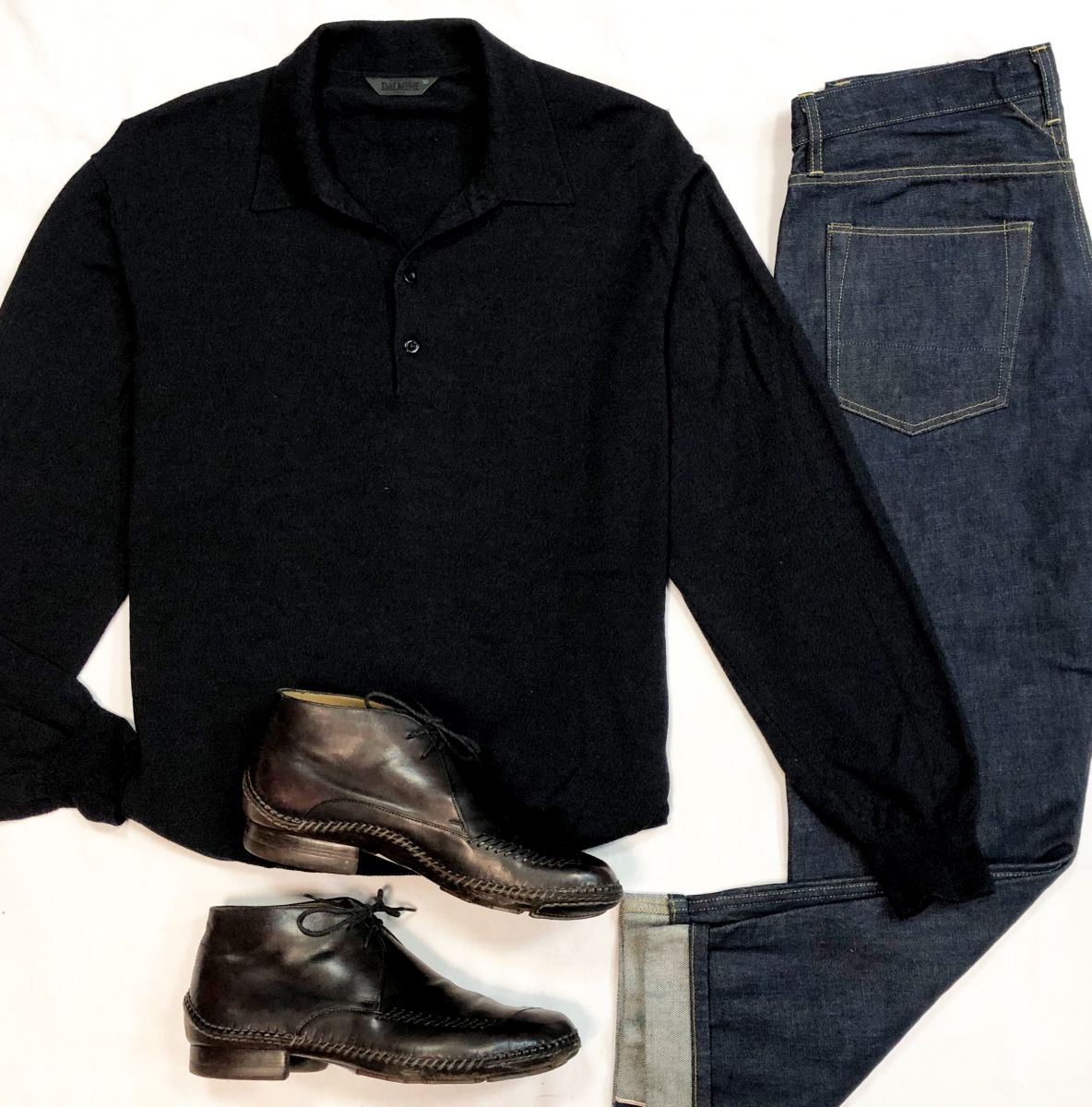 #mechtamen Кофта Dalmine размер 56 цена 6 154 рубДжинсы BELSTAFF размер 32 цена 7 693 рубБотинки Berluti размер 42.5 цена 6 154 руб