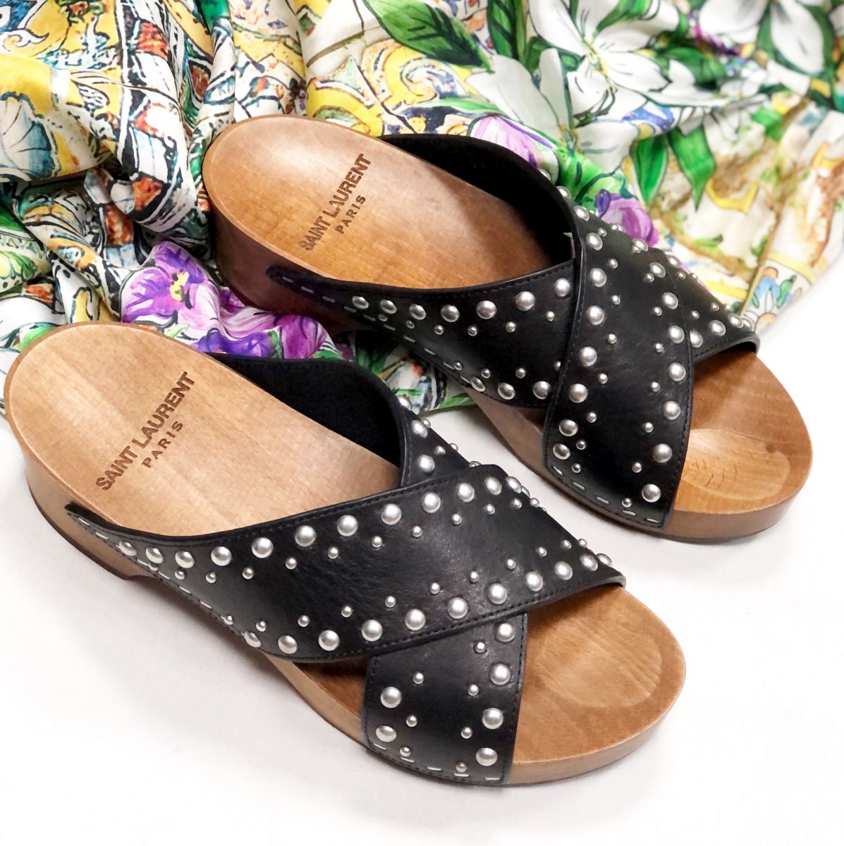Сабо Saint Laurent размер 36.5 цена 18 786 руб