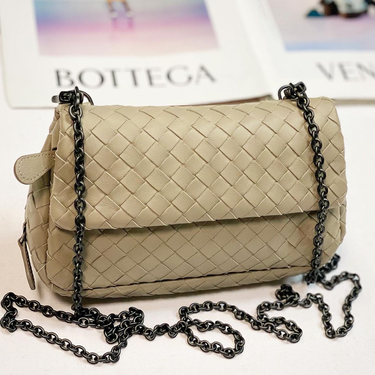 Сумочка Bottega Veneta размер 20/12 цена 46 155 руб 