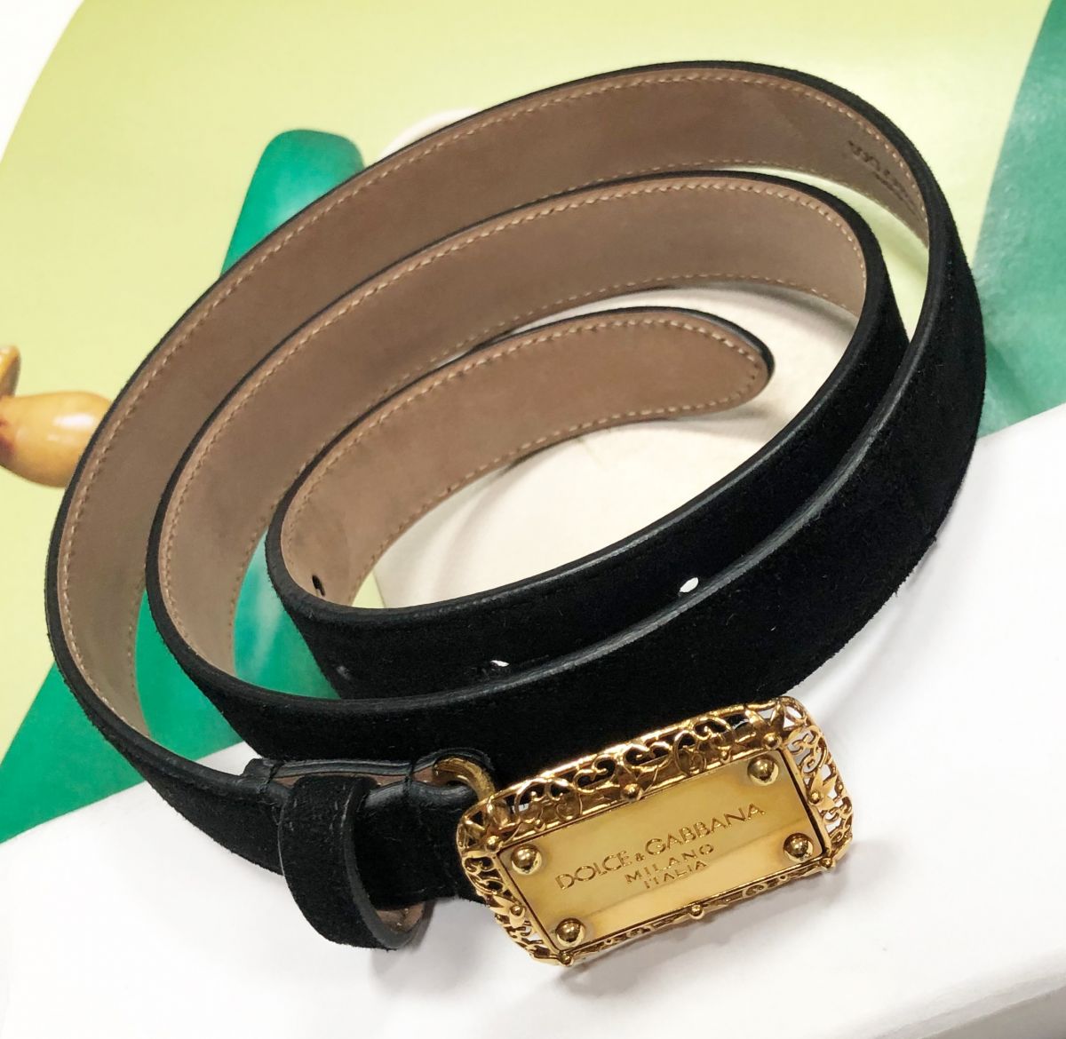 Ремень Dolce Gabbana размер 75/30 цена 7 828 руб