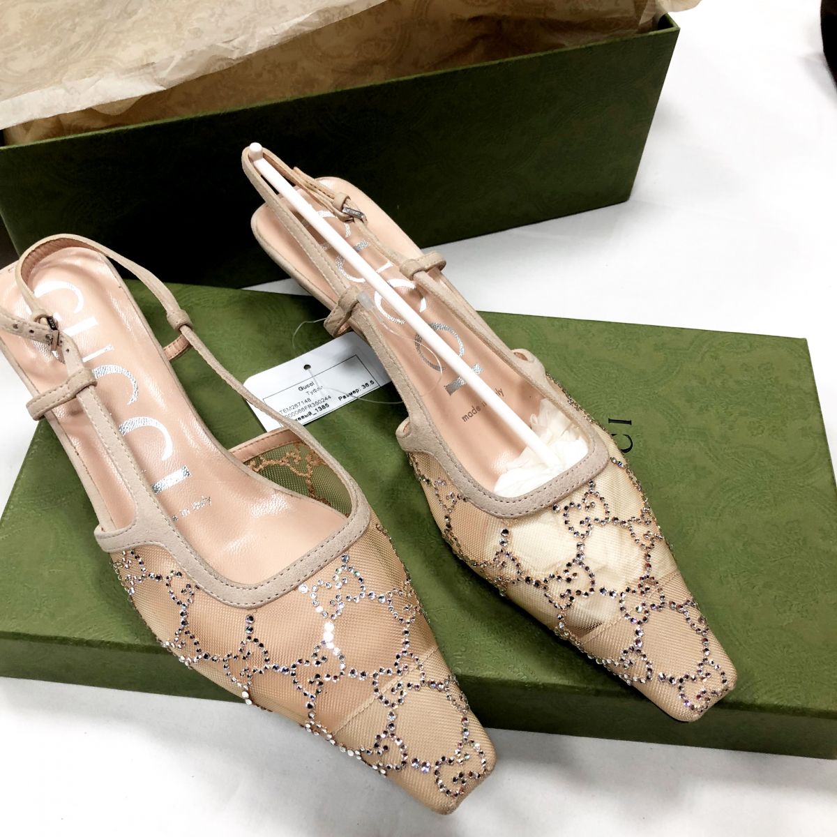 Туфли GUCCI размер 36.5 цена 69 232 руб /новые в коробке/