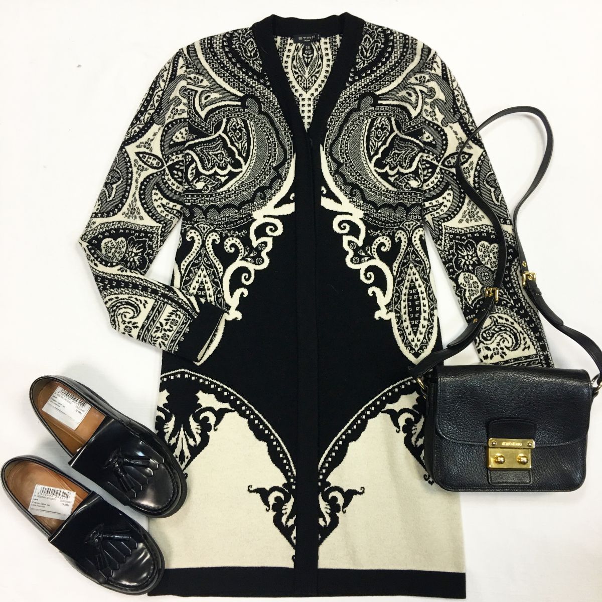 Кардиган Etro размер 38 цена 10 770 руб Лоферы Celine размер 39 цена 15 385 руб Сумка Miumiu 
