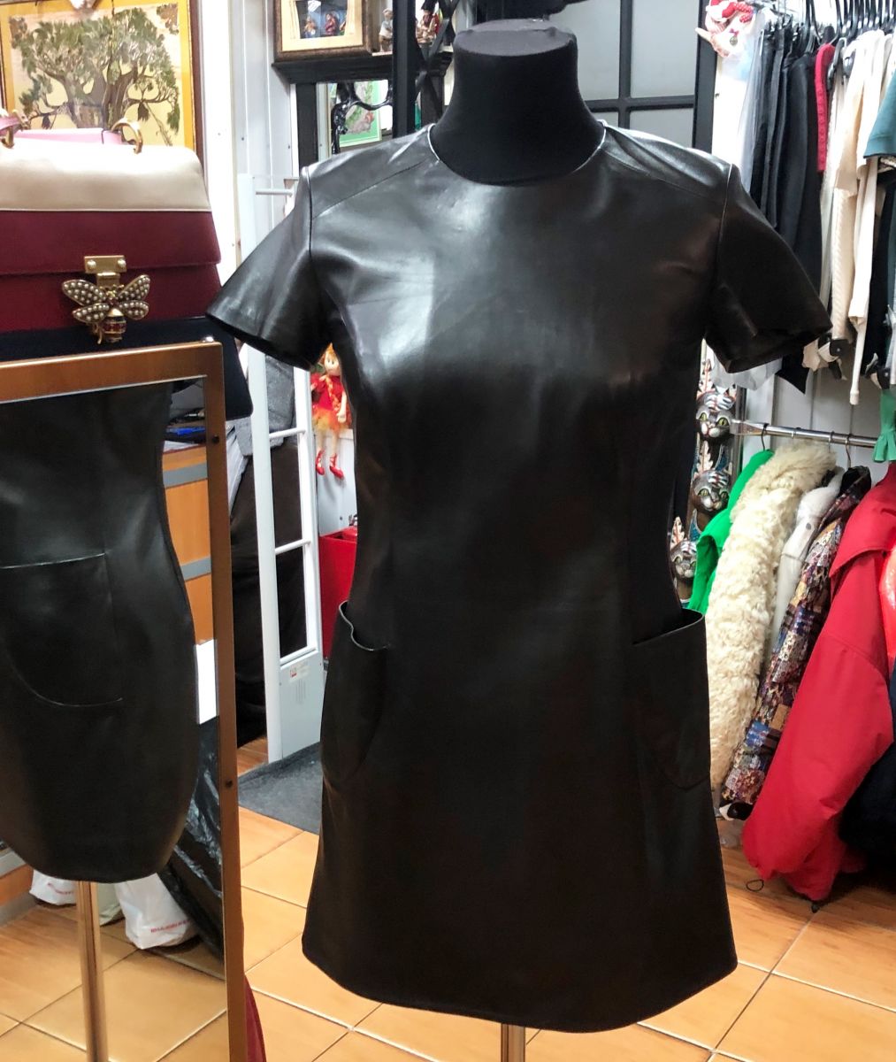 Платье/ кожа/ размер 42 цена 15 655 руб