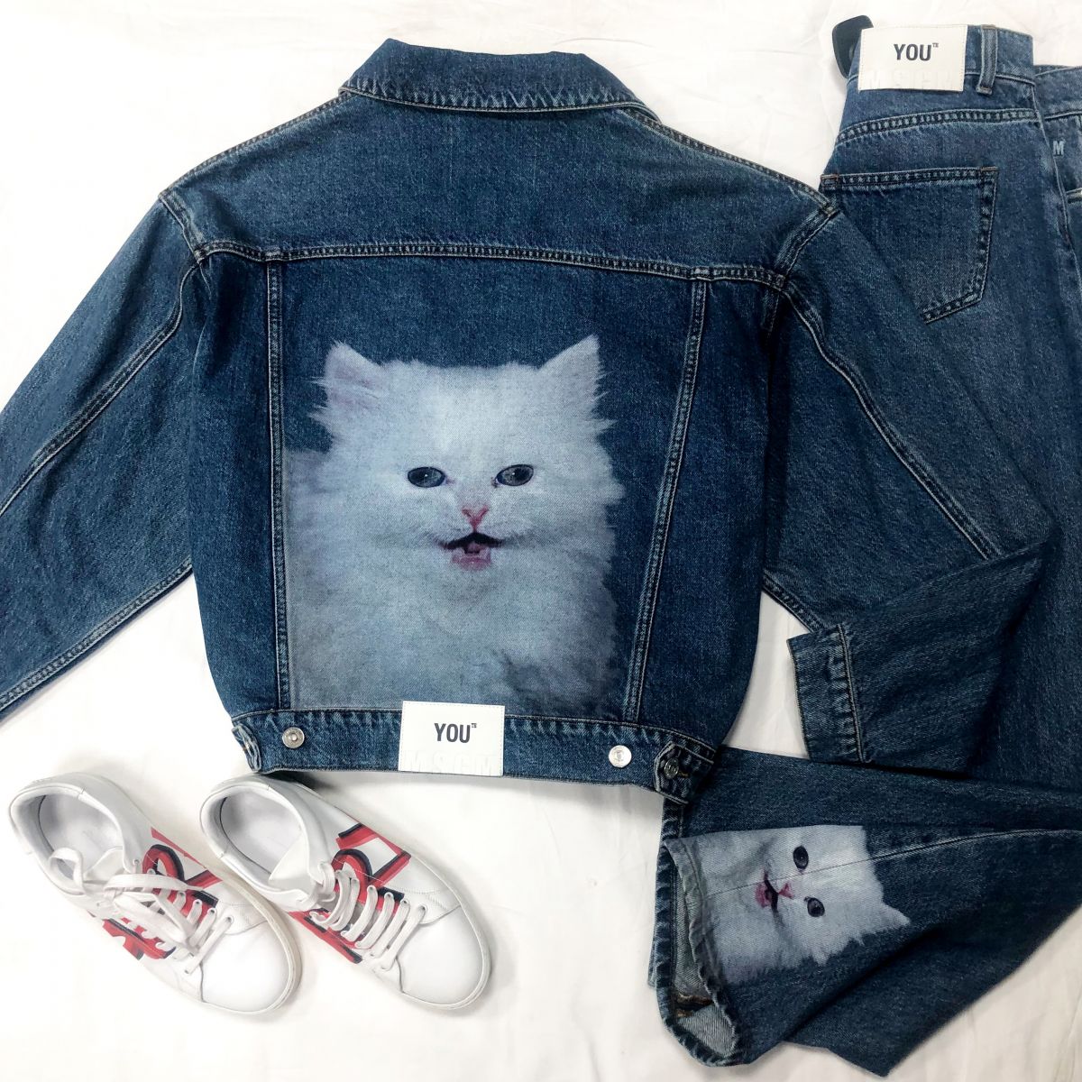 Куртка + джинсы MSGM размер 40 / 42 цена 17 221 руб