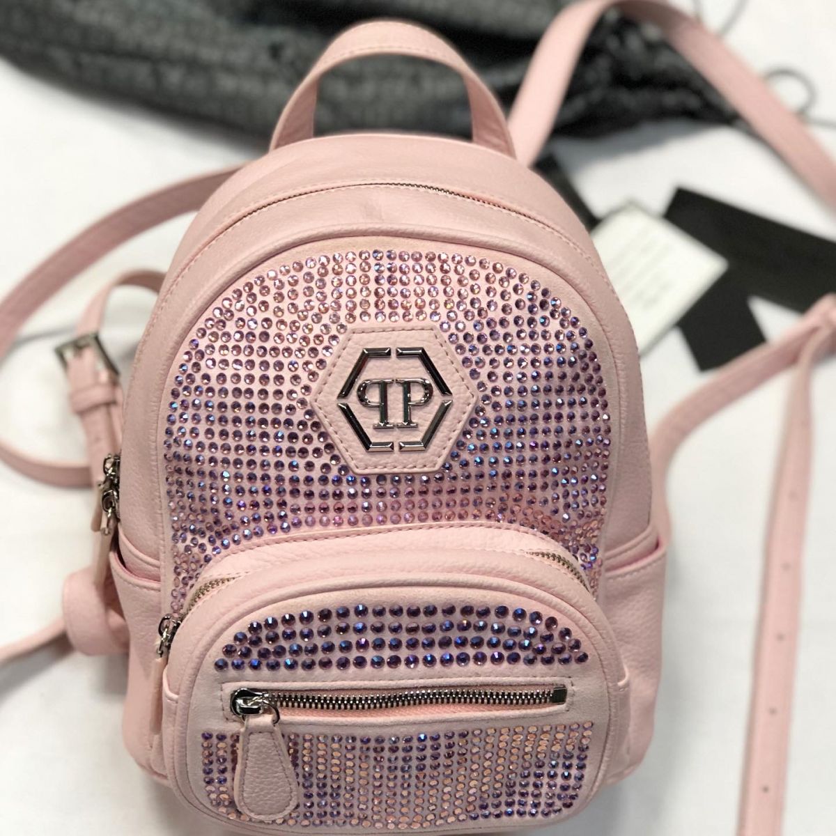 Рюкзак /стразы/ Philipp Plein размер 20/20 цена 23 078 руб