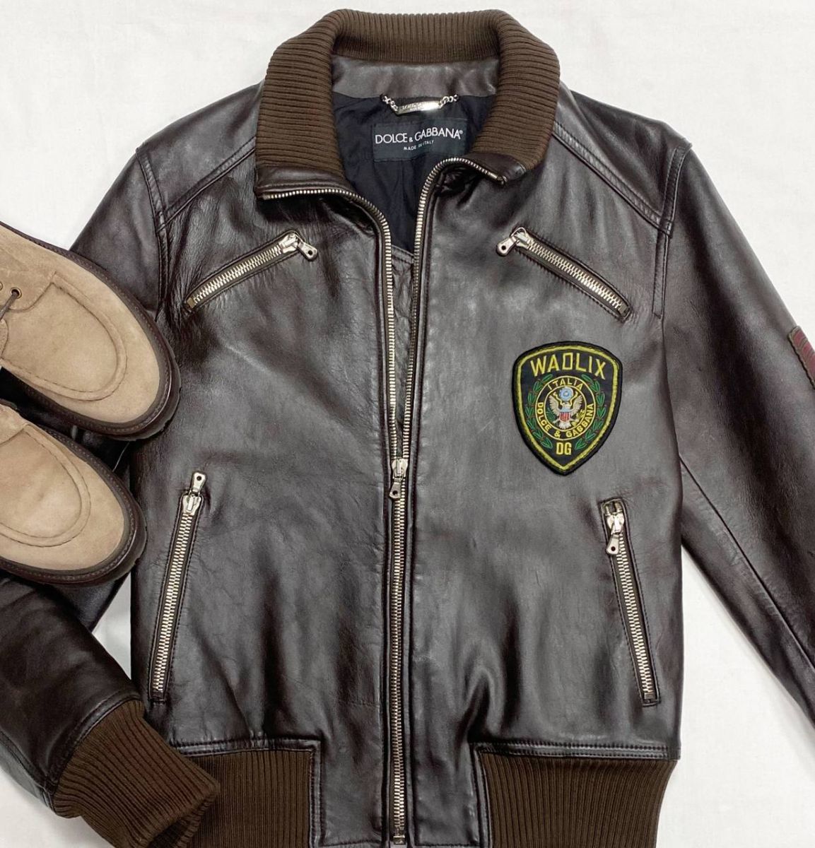 #mechtamen Куртка / кожа/ Dolce Gabbana размер 46 цена 46 965 руб