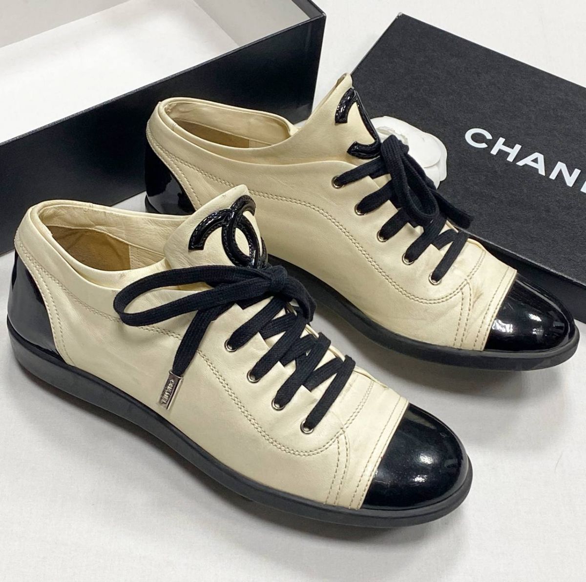 Кеды Chanel размер 39.5 цена 15 655 руб
