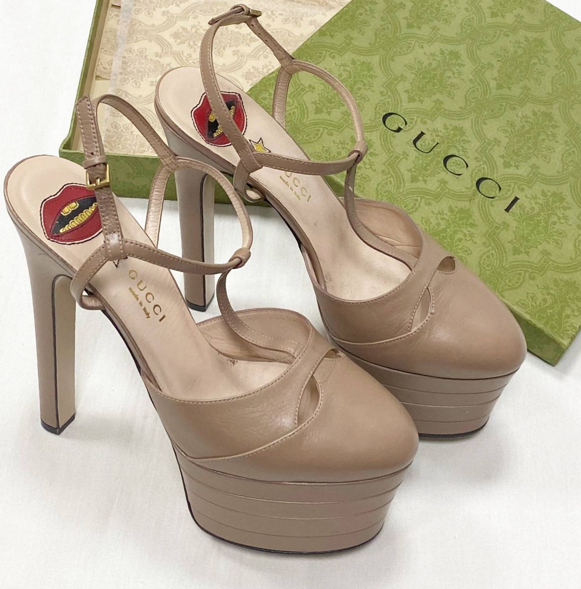 Босоножки Gucci размер 39.5 цена 15 655 руб
