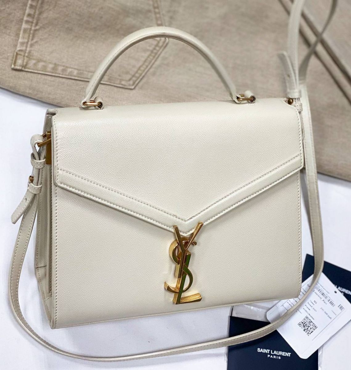 Сумка Saint Laurent размер 25/20 цена 156 550 руб / карточки / с ценником /