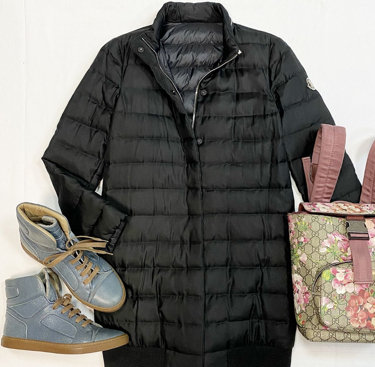 Куртка Moncler размер 0 цена 18 463 руб Кеды Brunello Cucinelli размер 39 цена 15 385 руб Рюкзак Gucci