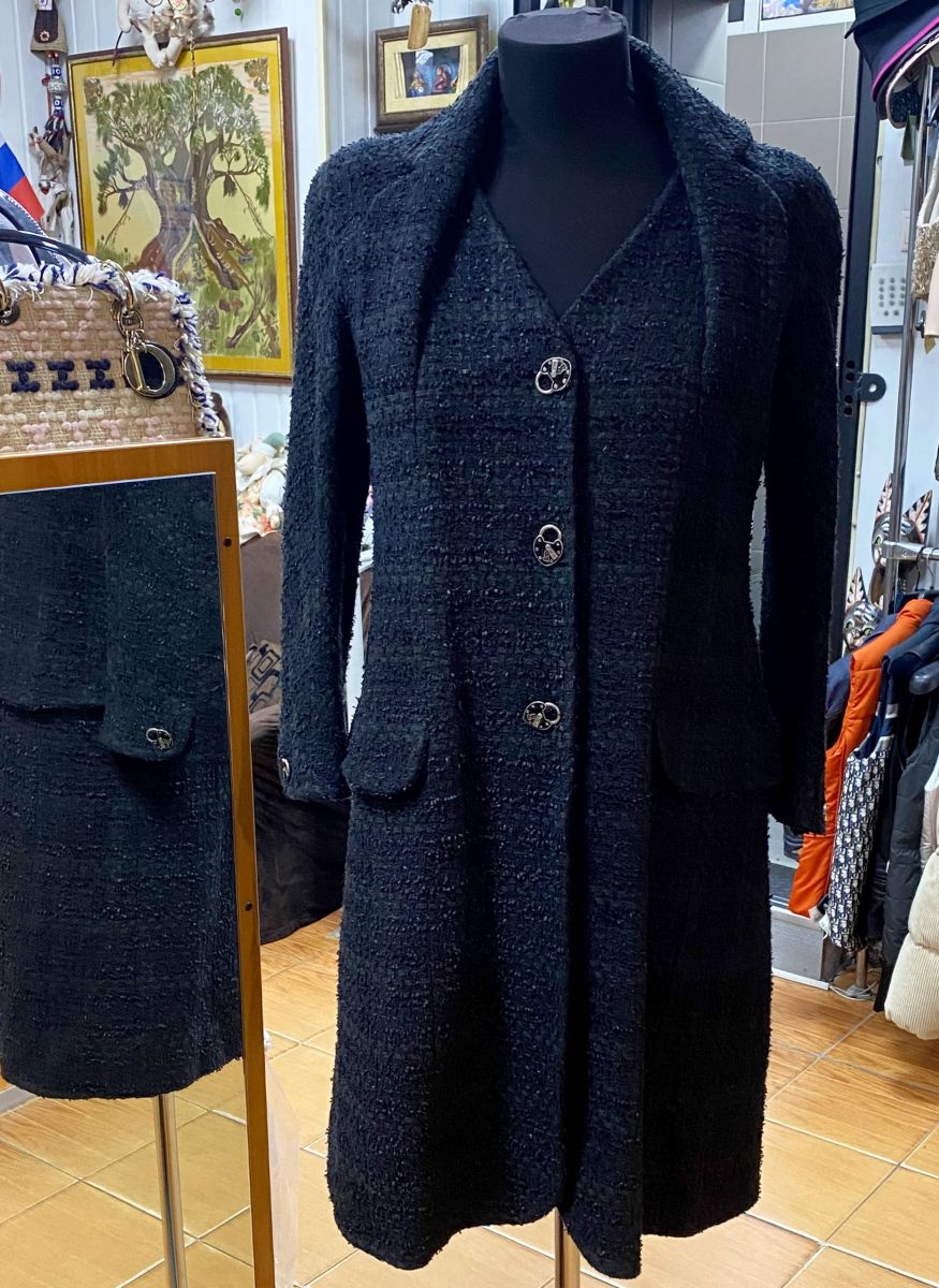 Пальто/ твид/ Christian Dior размер 40 цена 23 483 руб