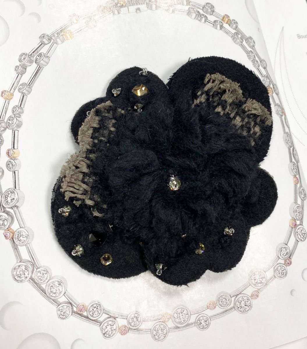 Брошка / кашемир / отделка камни / Agnona цена 15 655 руб 