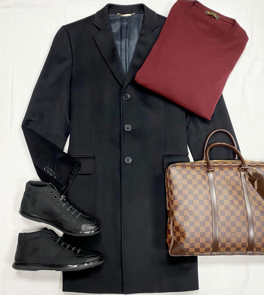 #mechtamen Пальто Dolce Gabbana размер 48 цена 23 483 руб 
Джемпер / кашемир / Loro Piana размер 60 цена 15 655 руб 
Кеды Prada размер 42 цена 23 483 руб 
Сумка Louis Vuitton