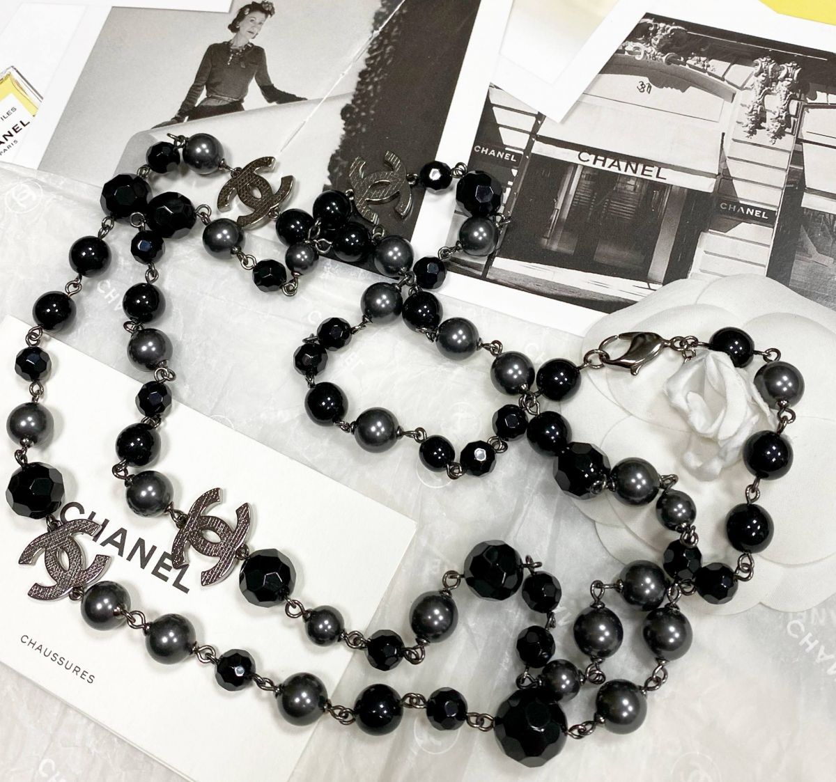 Бусы Chanel цена 78 275 руб 