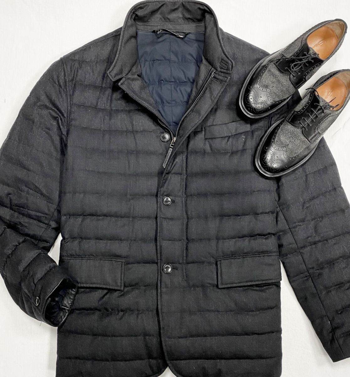 #mechtamen Куртка / отделка кожи Ermenegildo Zegna размер 60 цена 46 155 руб 