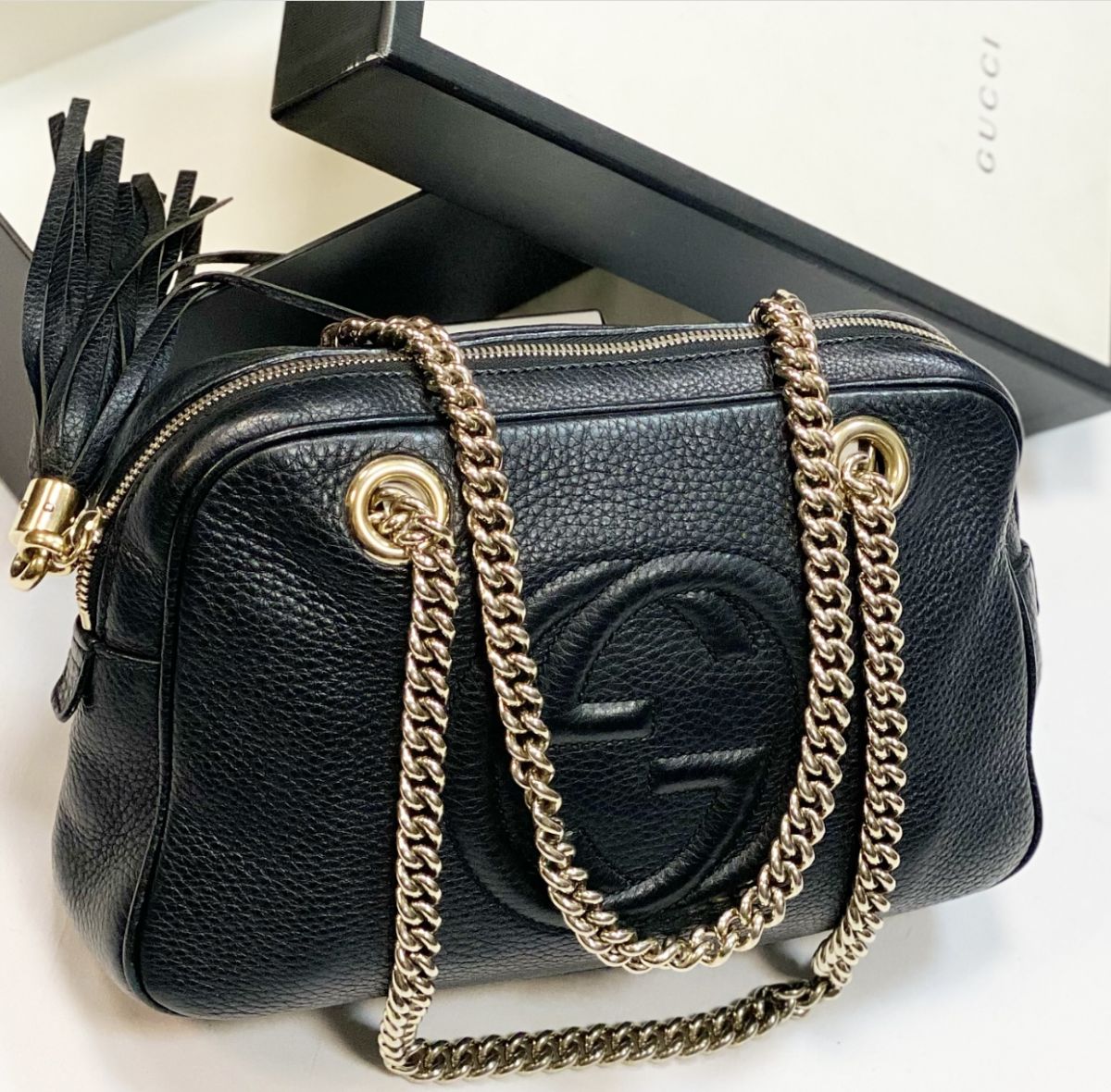 Сумка Gucci размер 25/15 цена 30 770 руб 