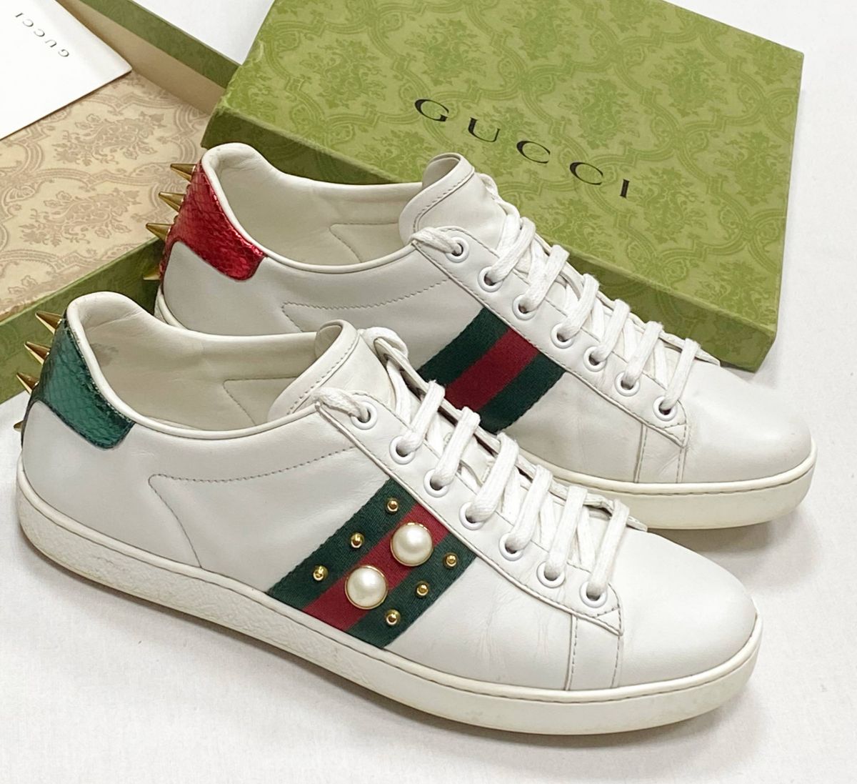 Кеды Gucci размер 38 цена 15 655 руб 