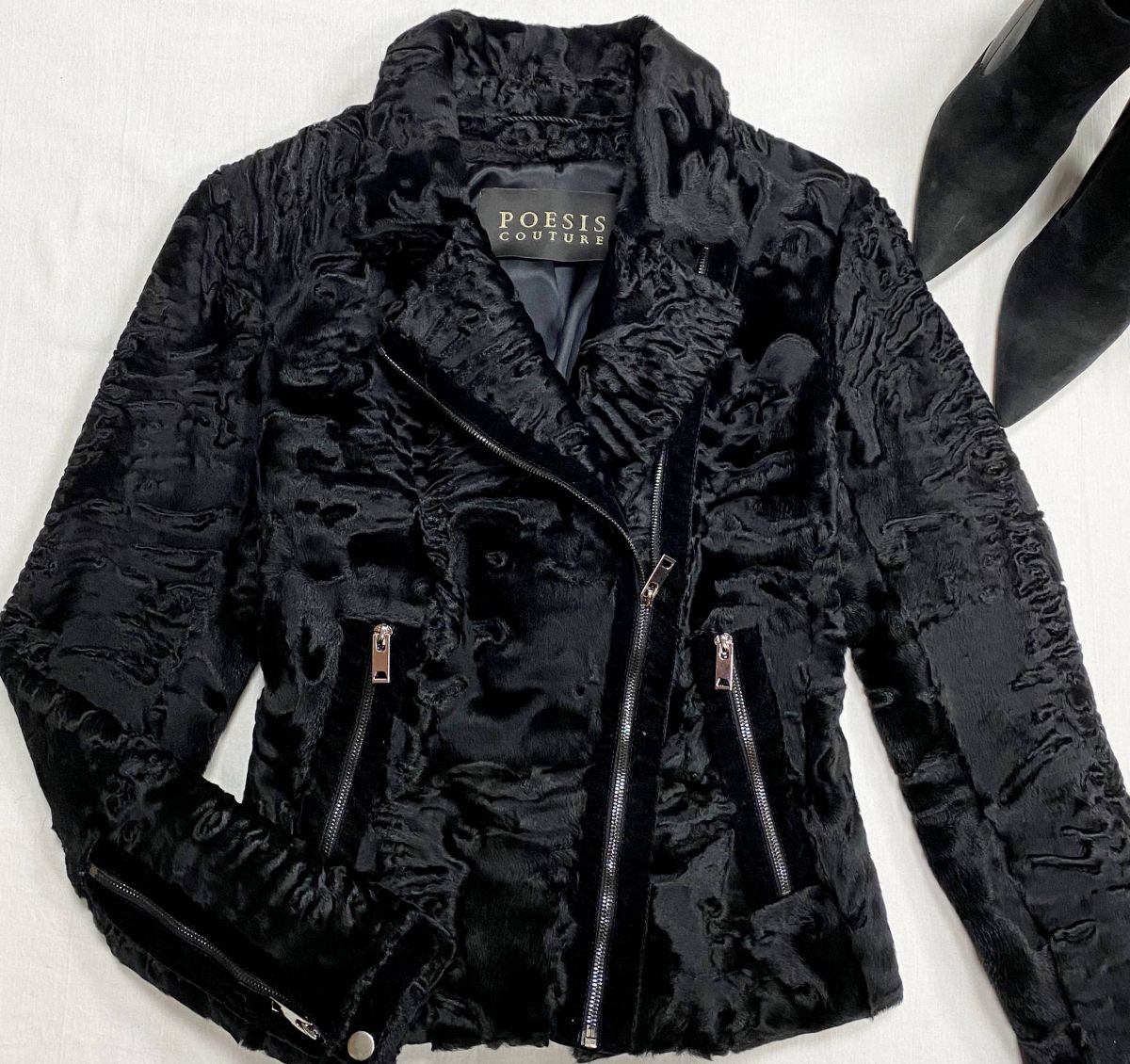 Куртка / мех каракульчи / Poesis Couture размер 40 цена 62 620 руб