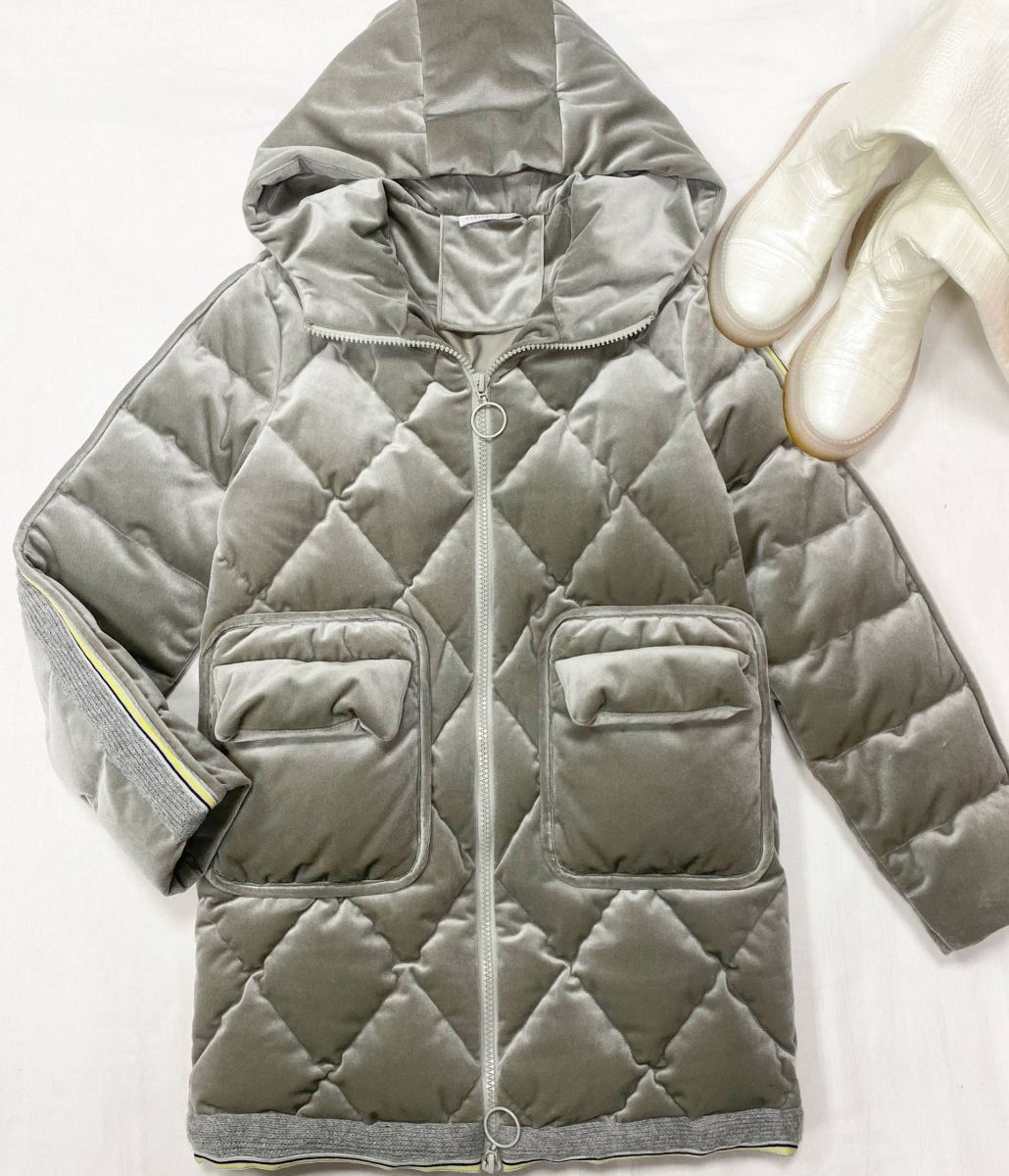 Пуховик / бархат / Fabiana Filippi размер 38 цена 39 138  руб