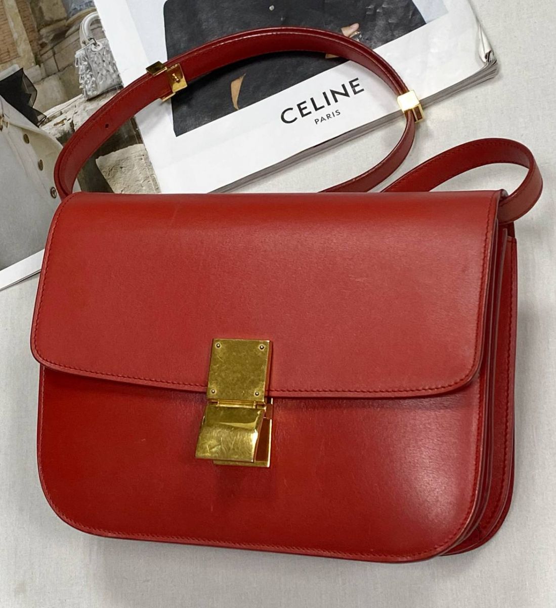Сумка Celine размер 23/17 цена 62 620 руб