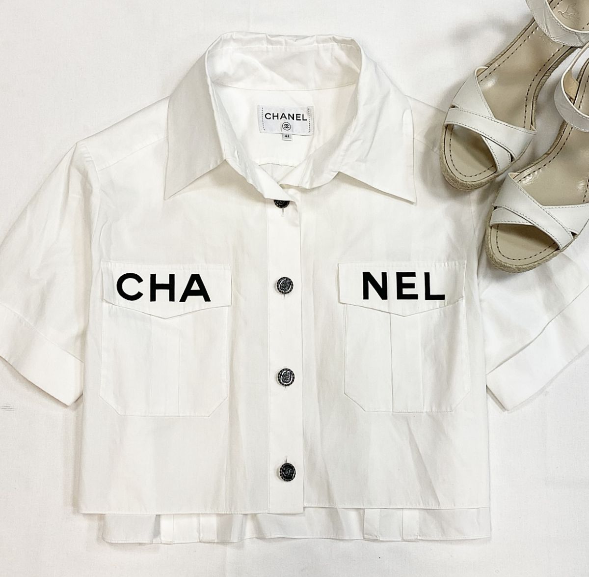 Блузка Chanel размер 42 цена 61 540 руб 