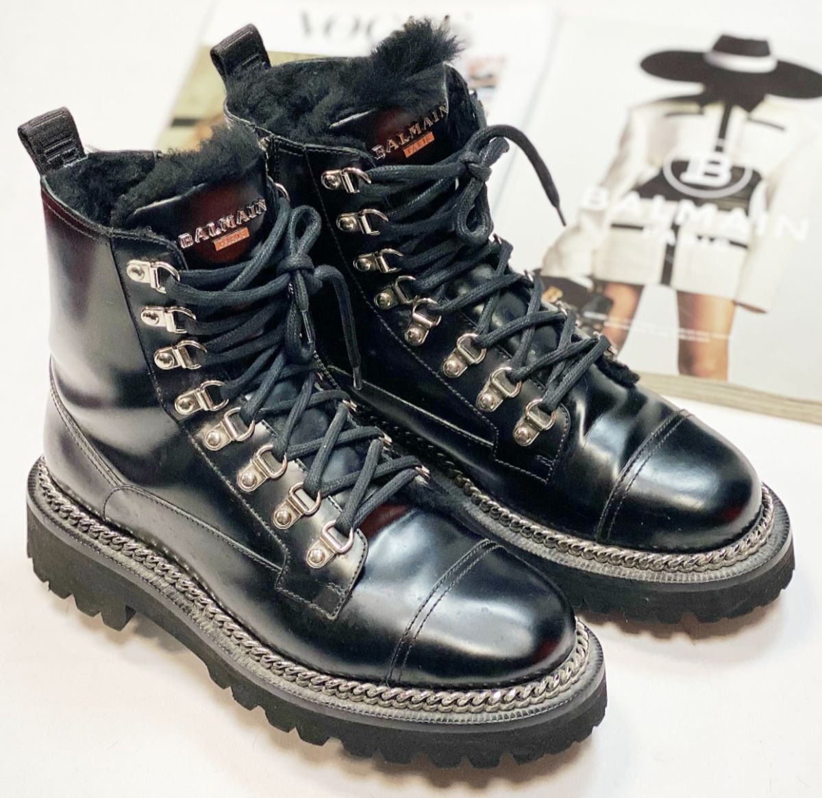 Ботинки / на меху / Balmain размер 38 цена 38 463 руб