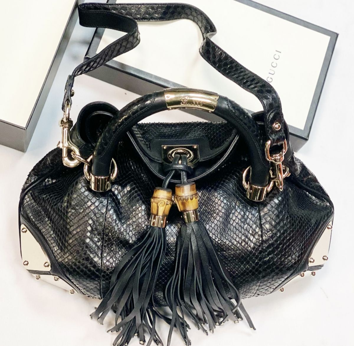 Сумка / питон / Gucci размер 38/25 цена 30 770 руб 