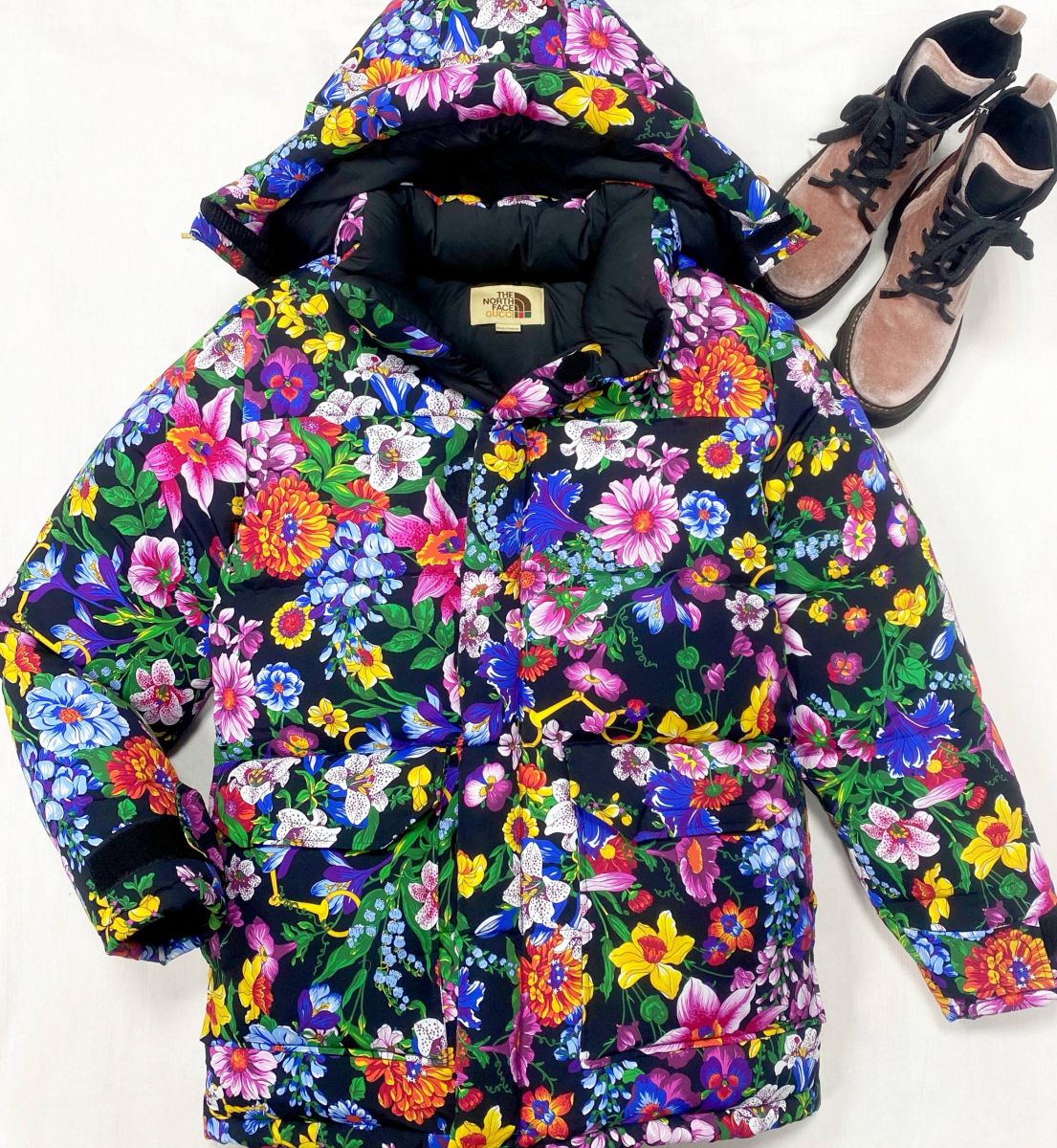Пуховик The North Face Gucci размер S цена 78 275 руб