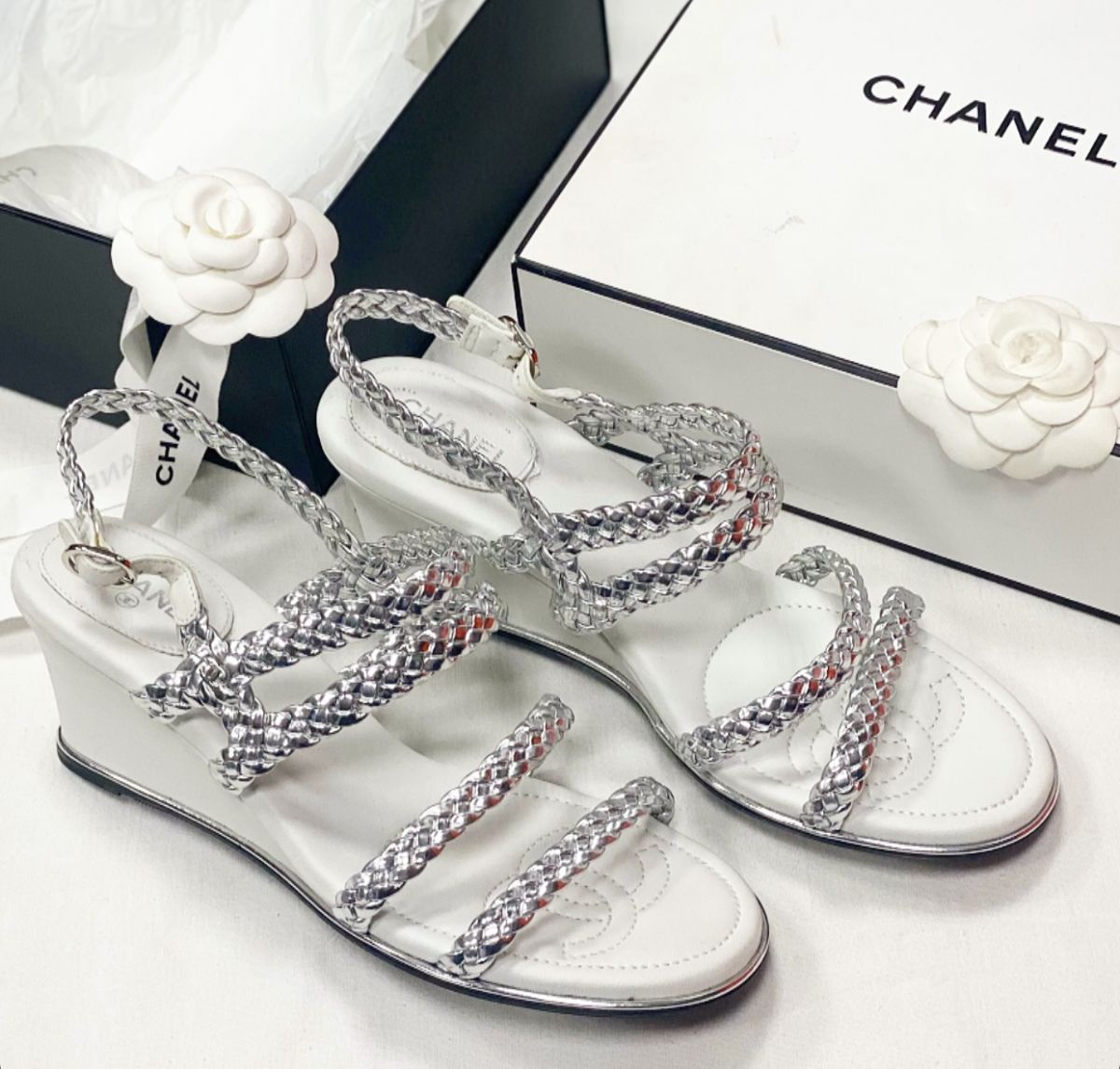 Босоножки Chanel размер 38 цена 76 925 руб 