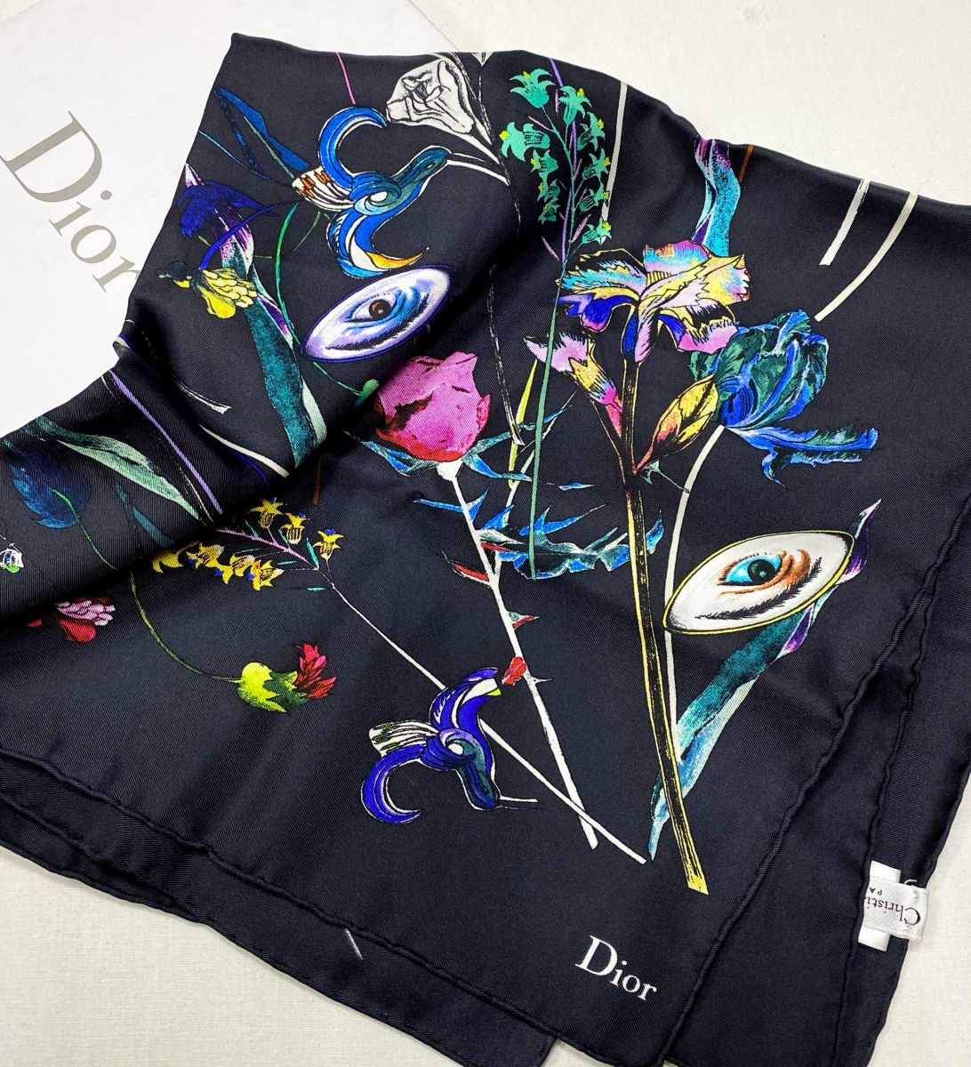 Платок / шелк / Christian Dior размер 65/65 цена 15 655  руб