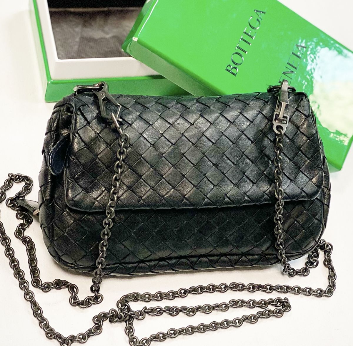Сумочка Bottega Veneta размер 20/13 цена 43 078 руб 