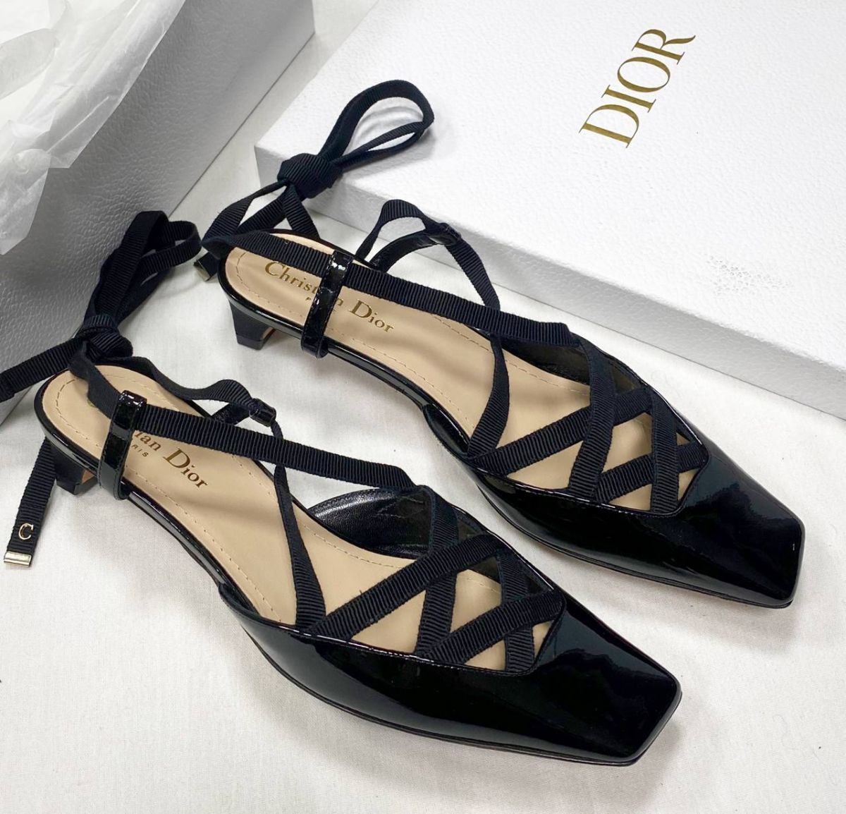 Босоножки Christian Dior размер 38.5 цена 78 275 руб / новые /