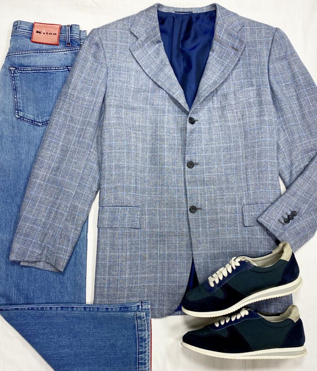 #mechtamen Пиджак Kiton размер 53 цена 15 655 руб 
Джинсы Kiton размер 31 цена 12 524 руб 
Кроссовки Brunello Cucinelli размер 41 цена 15 655 руб