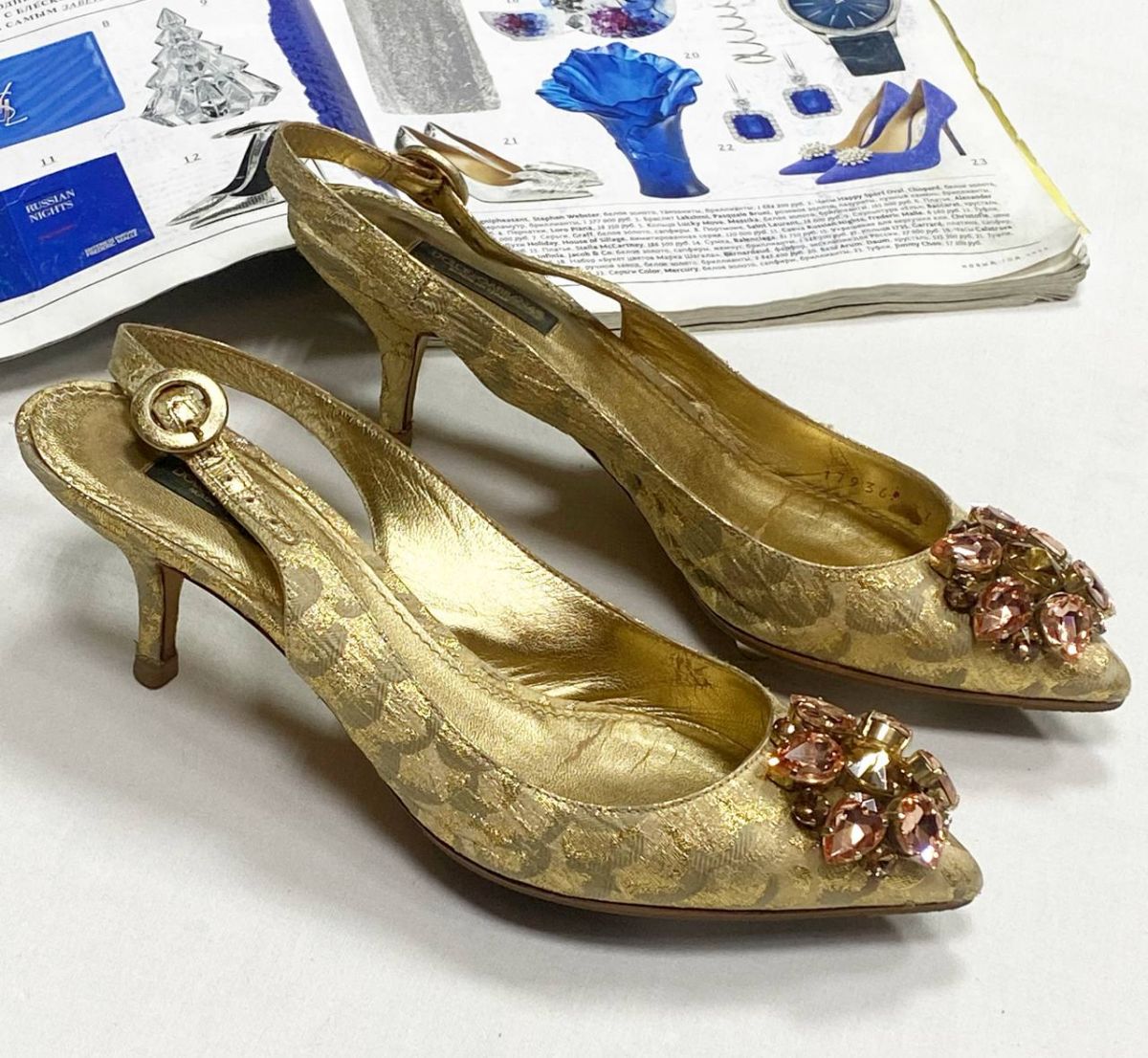 Босоножки/ камни/ Dolce Gabbana размер 37 цена 23 483 руб