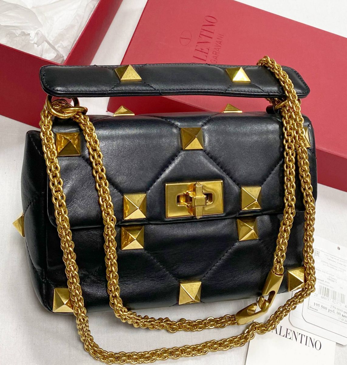 Сумка Valentino размер 20/15 цена 62 620 руб / с ценником /