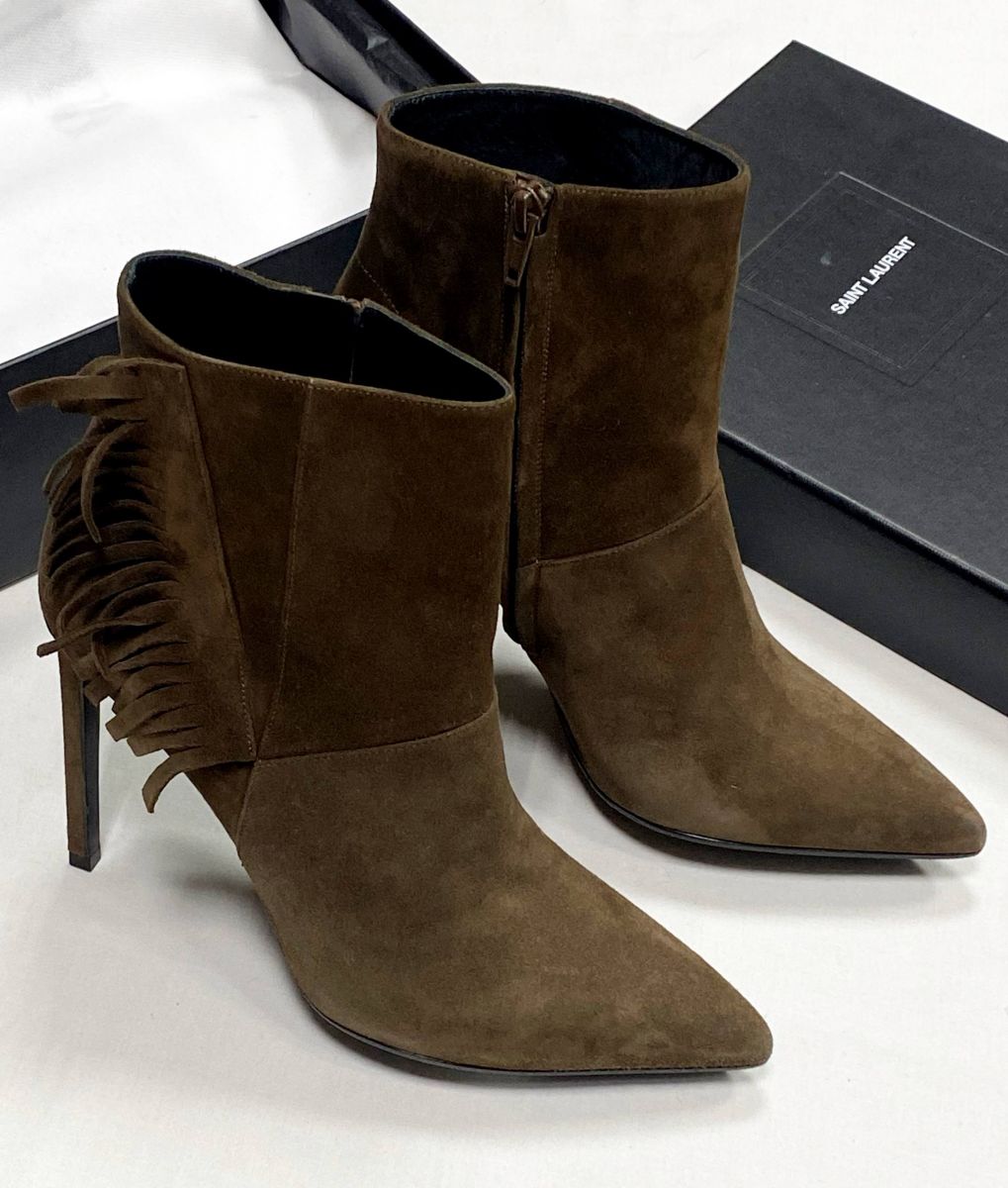 Ботильоны/ замша/ Saint Laurent размер 39 цена 23 483 руб 
