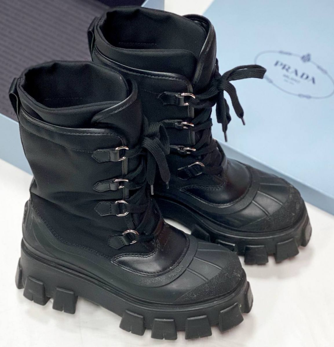 Ботинки Prada размер 38 цена 31 310 руб 