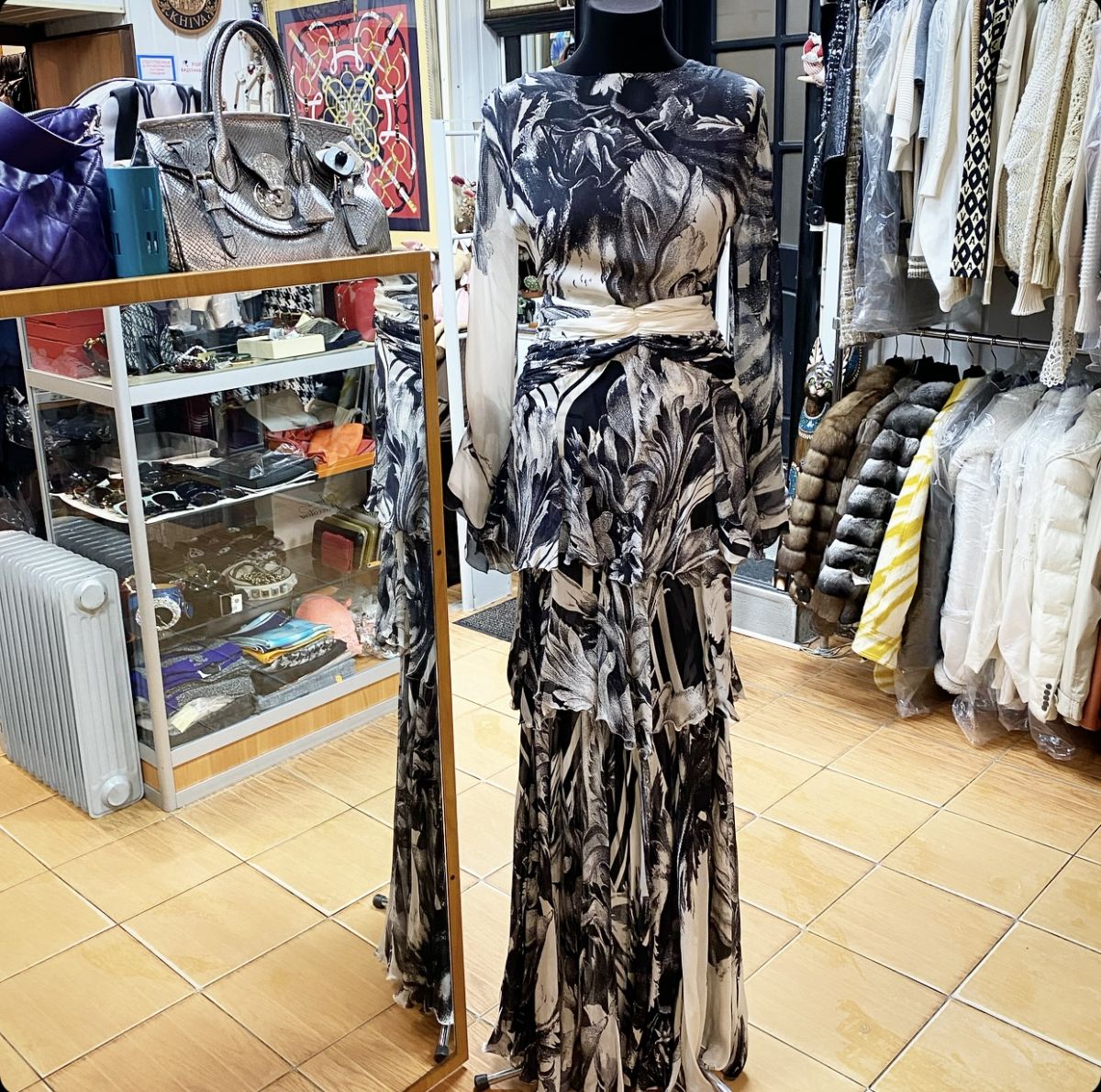 Платье / шелк / Roberto Cavalli размер 42 цена 23 078 руб 