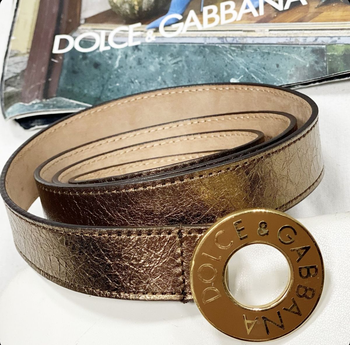 Ремень Dolce Gabbana размер 100/40 цена 4 616 руб 