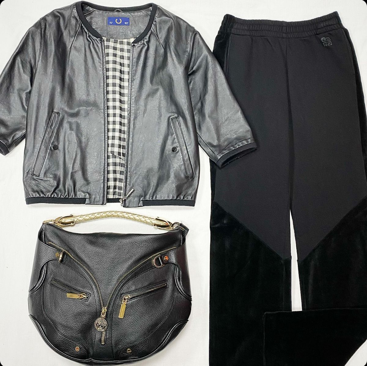 Куртка Fred Perry размер 38 цена 18 463 руб Брюки Givenchy размер 34 цена 12 308 руб Сумка Versace